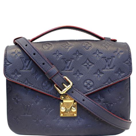 louis vuitton navy leather bag|louis vuitton blue jean bag.